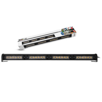 İkaz Lambası 12/24V 40W Yuvarlak 14 Fonksiyon Sarı E Belgeli 61Cm Wolfram - 