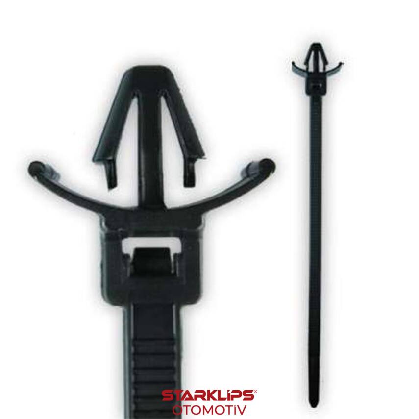 Kablo Bağı Klipsli 4,8X150mm Siyah - 1