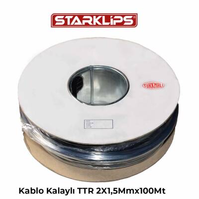 Kablo Kalaylı TTR 2X1,5mmx100Mt Erm - 
