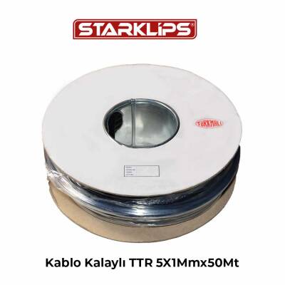 Kablo Kalaylı TTR 5X1mmx50Mt Erm - Starklips
