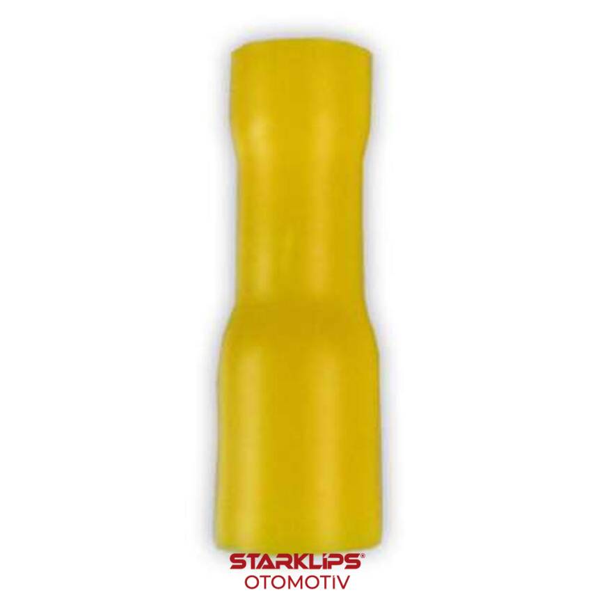 Kablo Ucu Birleştirici İzoleli Dişi Sarı Kdt 4,0-6,0 / 5mm - 1