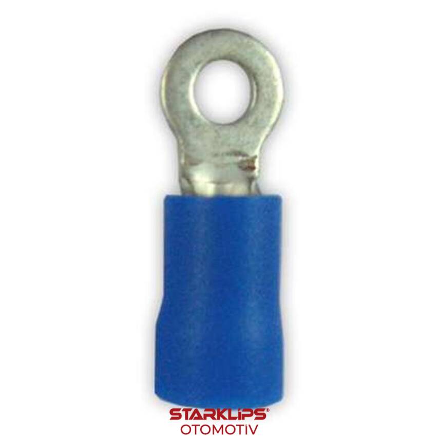 Kablo Ucu İzoleli Yuvarlak Mavi 1,5-2,5 / 3mm - 1