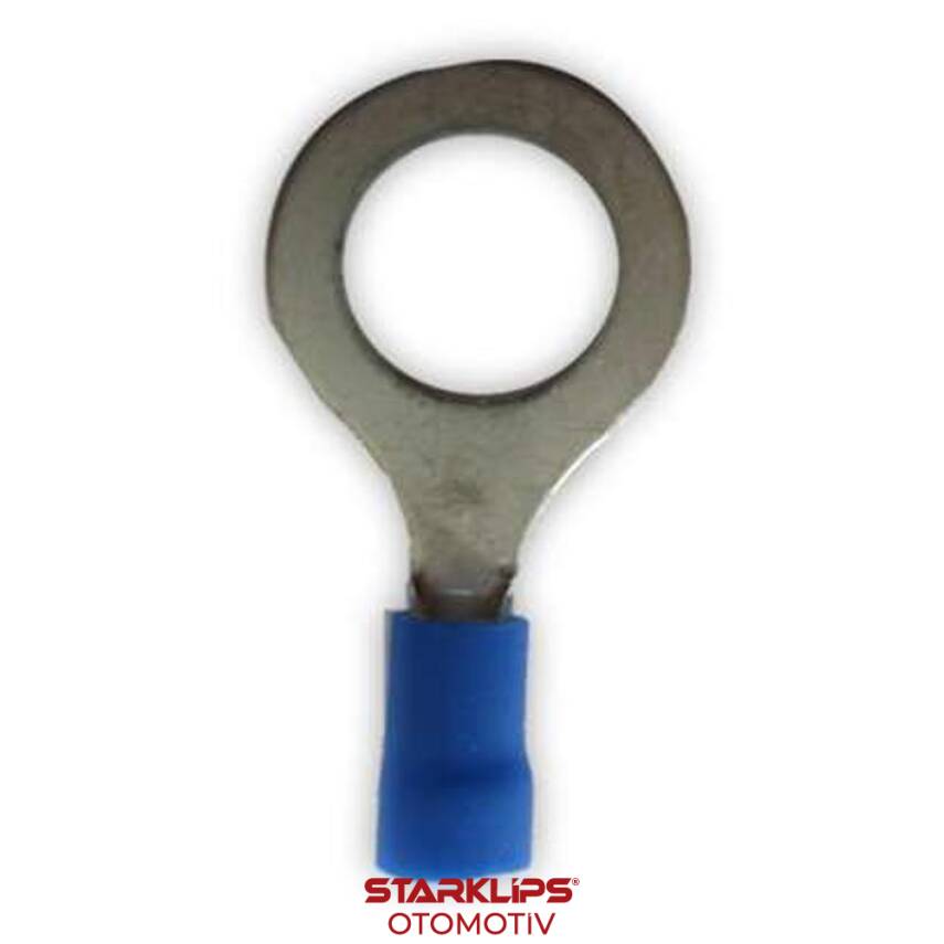 Kablo Ucu İzoleli Yuvarlak Mavi 1,5X2,5 / 10mm - 1