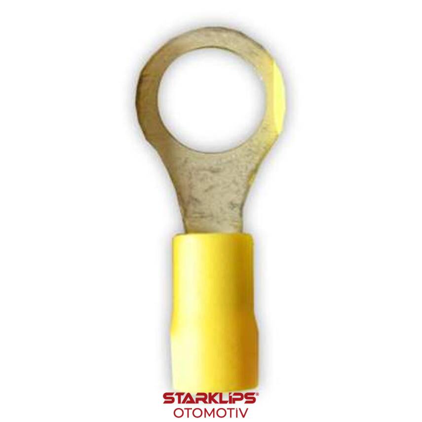 Kablo Ucu İzoleli Yuvarlak Sarı 4,0-6,0 / 10mm - 1