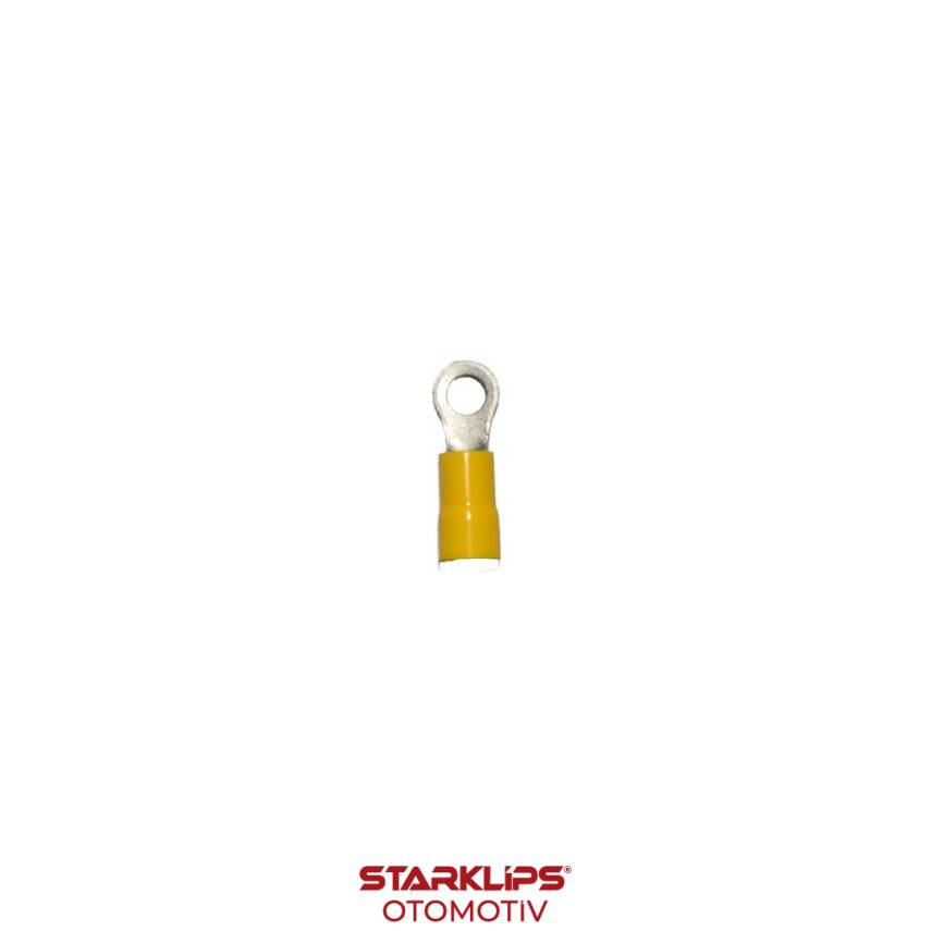 Kablo Ucu İzoleli Yuvarlak Sarı 4,0-6,0 / 5mm - 1