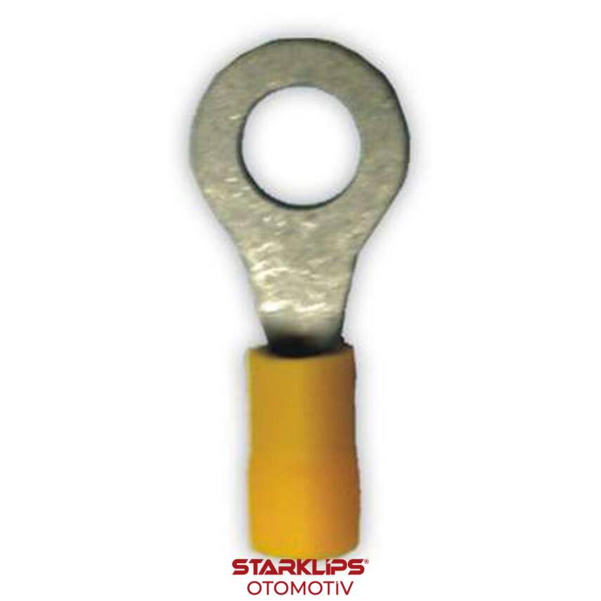 Kablo Ucu İzoleli Yuvarlak Sarı 4,0-6,0 / 8mm - 1