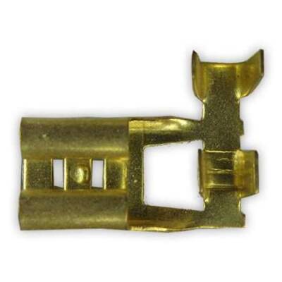 Kablo Ucu İzolesiz Eğri Dişi Fiş 6,3mm - Starklips