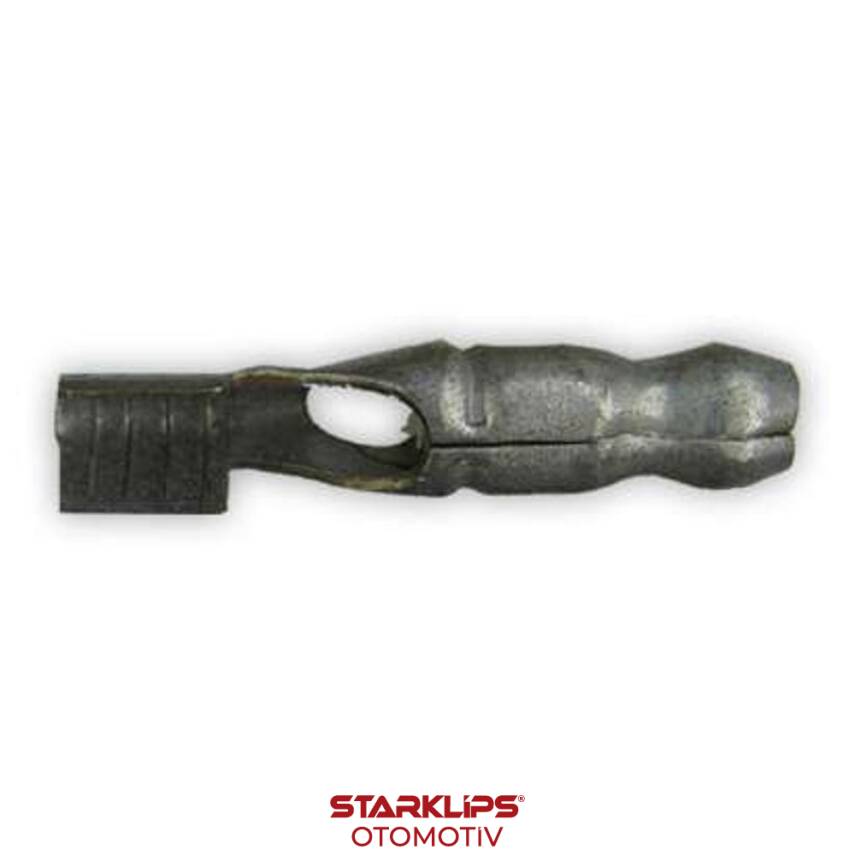 Kablo Ucu İzolesiz Erkek Yuvarlak Gri 5mm Bakır - 1