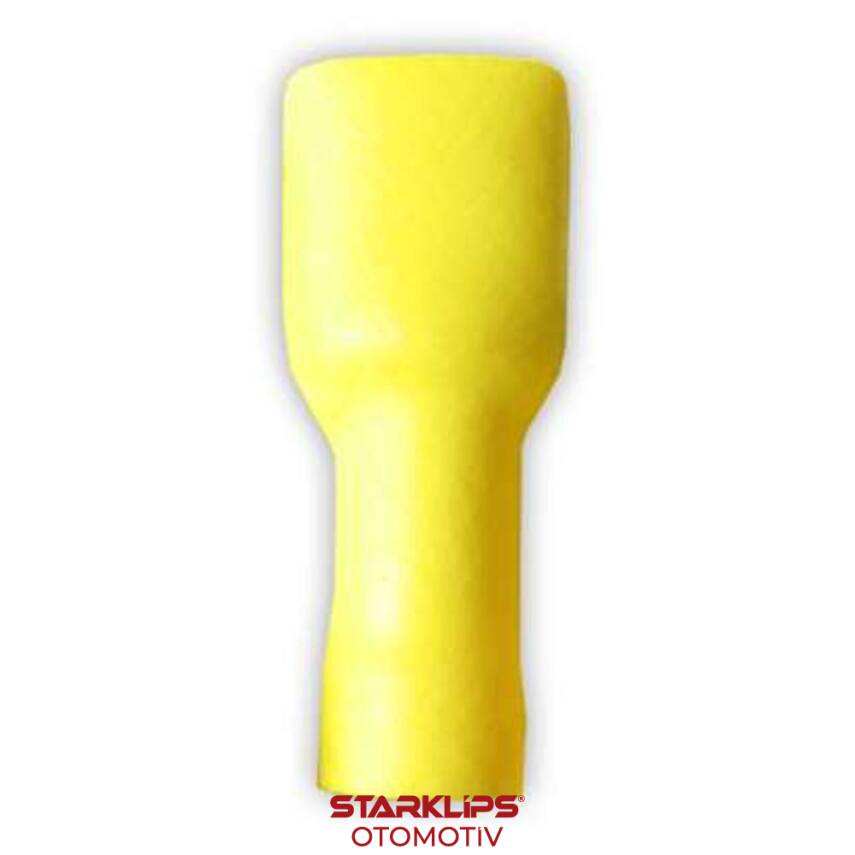 Kablo Ucu Tam İzoleli Dişi Sarı 4,0-6,0/ 6,3mm - 1