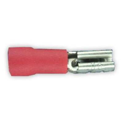 Kablo Ucu Yarı İzoleli Dişi Mikro Kırmızı 0,5X1,5 / 2,8mm - Starklips