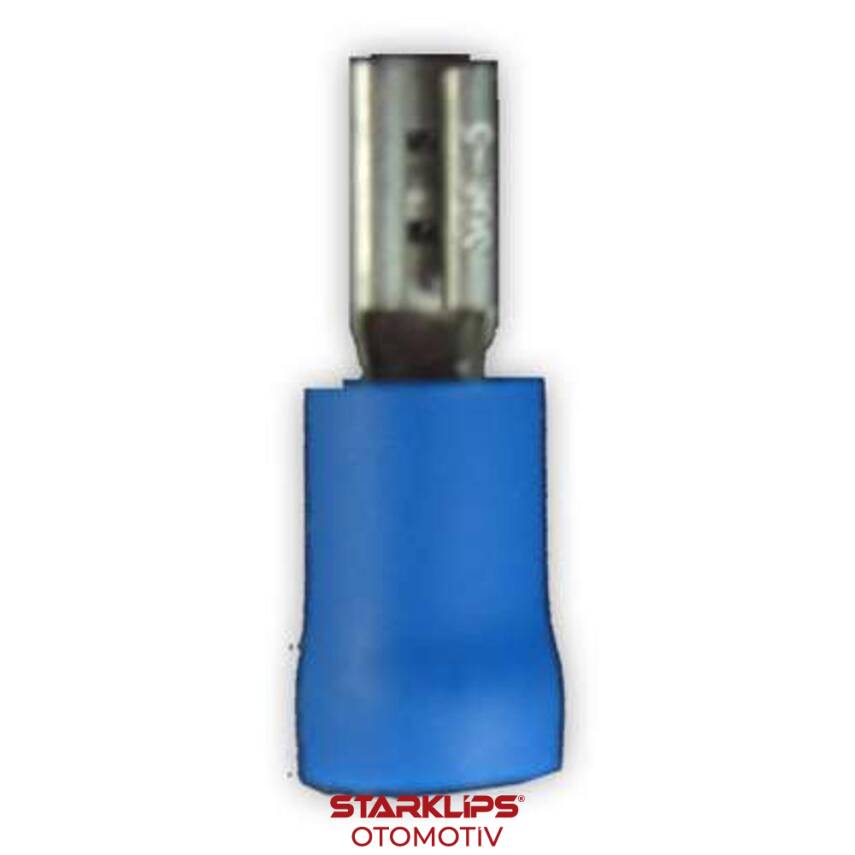 Kablo Ucu Yarı İzoleli Dişi Mikro Mavi 1,5X2,5 / 2,8mm - 1