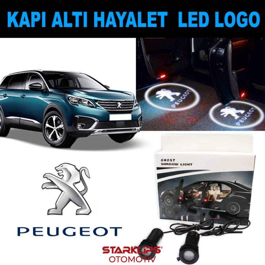 Kapı Altı 3D Hayalet LED Logo Peugeot - 2