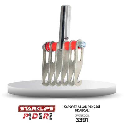 Kaporta Aslan Pençesi 6 Kancalı Çift Yönlü - Starklips