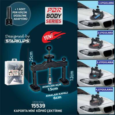 Kaporta Mini Köprü Çektirme Aparatı 21cm En 19cm Yükseklik - 