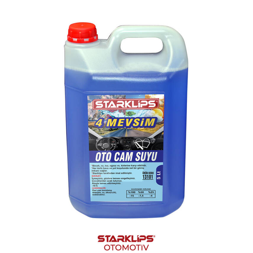 Katkı Cam Suyu 4 Mevsim 5Lt Starklips - 1