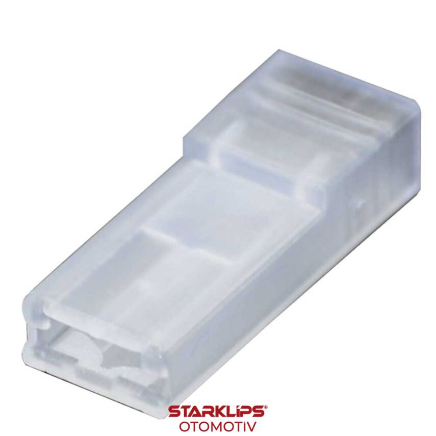 Kılıf Kablo Ucu Şeffaf 9X9X24mm Tırnaklı İçin - 1