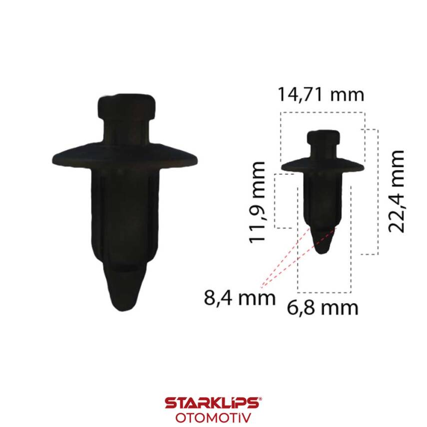 Klips 6,8mm Suzuki Atv Motorcycle - 1