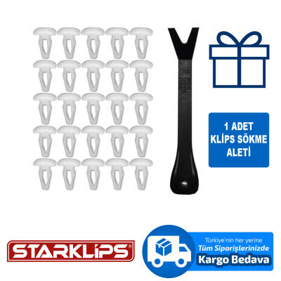 Klips Beyaz Universal 3,6X10Mm - 