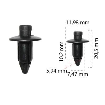 Klips Cam Izgara 5,94mm 66824-01G00 Nissan Motorsiklet Suzuki GSXR Hayabusa Bandit Yamaha YZF R1 R6 - Starklips