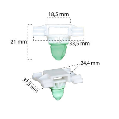 Klips Çıta Uzun Pim 1H0853585B VW Golf 3 - Starklips