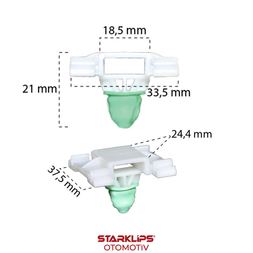 Klips Çıta Uzun Pim 1H0853585B VW Golf 3 - 1