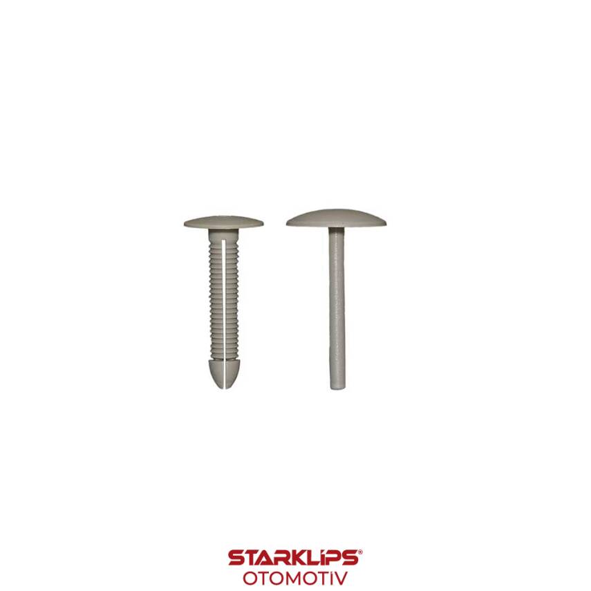 Klips Döşeme Ral 7004 7,3x32,5x40x4mm Pim-4x42 (VW.06.200.119) - 1