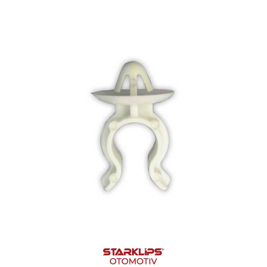 Klips Hortum Tutucu 8,5mm Beyaz - 1