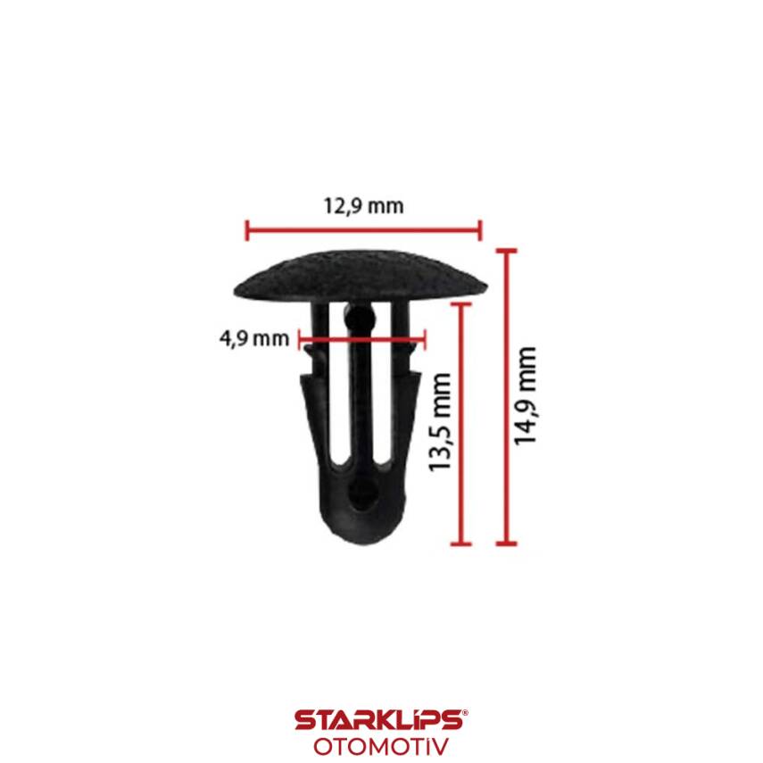 Klips Kaput 4,9mm 76876-W5000 Nissan - 1
