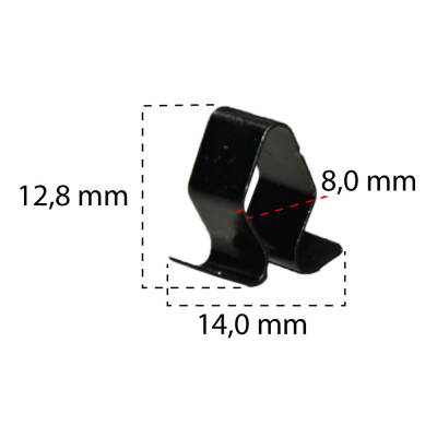 Klips Metal Arka Panel 8X13X14mm 7M3827649 VW Audi A6 - 