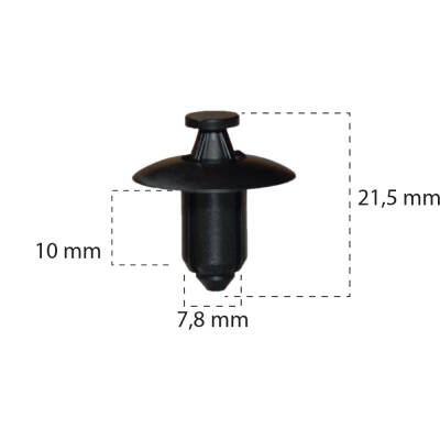 Klips Motorsiklet 01553-04233 Nissan Toyota 67771-52010-B1 SUZUKI 09409-07333-000 KYMCO 00162154 - Starklips