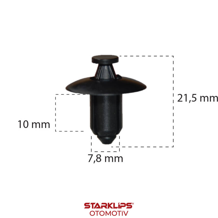 Klips Motorsiklet 01553-04233 Nissan Toyota 67771-52010-B1 SUZUKI 09409-07333-000 KYMCO 00162154 - 1