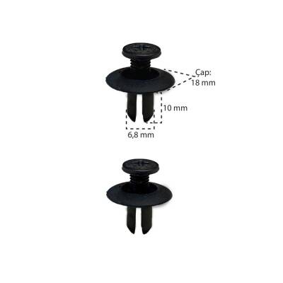 Klips Panjur 90931-0002 Subaru Kawasaki 92039-1256 09409-07312 Suzuki 09409-07312 Toyota 90467-07082 - Starklips