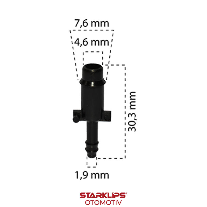 Klips Su Fıskiye Düz Boru 4,2X7,6mm GM 14017702 - 1