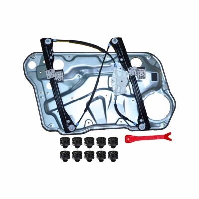 Komple Cam Krikosu Kızaklı Saclı Metal Ayaklı Ön R VW Golf 4 Bora 98-05 (Klips+Apartlı) 1J4837462 - 1