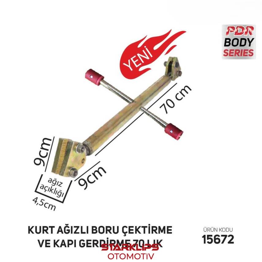 Kurt Ağızlı Boru Çektrime Ve Kapı Gerdirme 70 Lık - 1