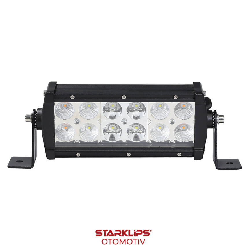 Led Bar 12/24V 32W Beyaz Ve Sarı 7 Fonksiyon 19Cm Wolfram - 1