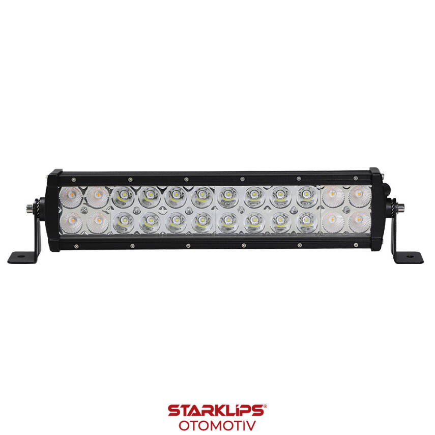 Led Bar 12/24V 72W Beyaz Ve Sarı 7 Fonksiyon 32Cm Wolfram - 1