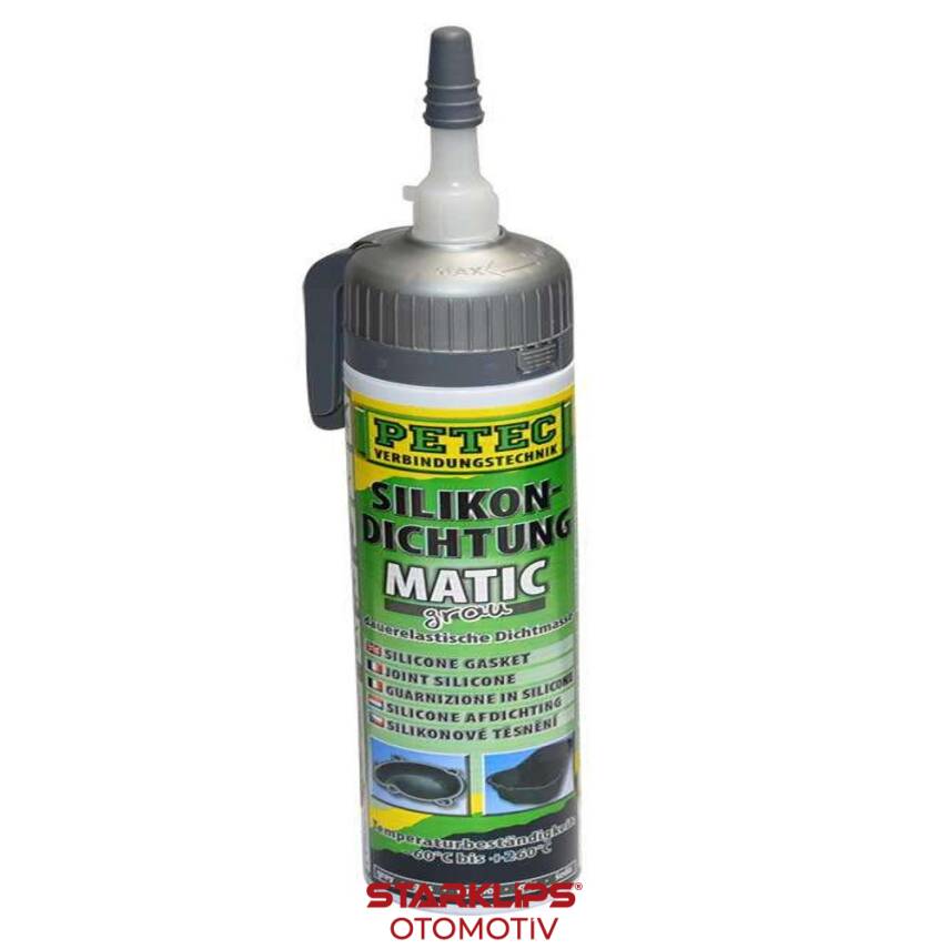 Mastik Silikon Yüksek Isı Gri Retter 200 ml - 1