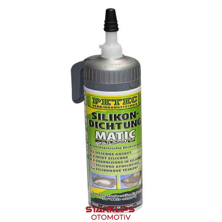 Mastik Silikon Yüksek Isı Siyah Retter 200 ml - 1