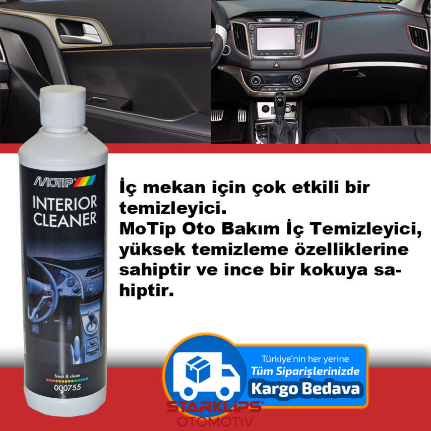 Oto Bakım Araç İçi Temizleyici 500 Ml Motip 00755 - 1