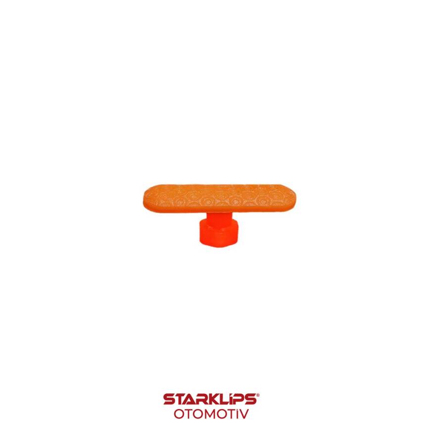 PDR Boyasız Göçük Düzeltme Plastiği Bombeli Kavisli 16X45mm - P. N6 - Turuncu - 1