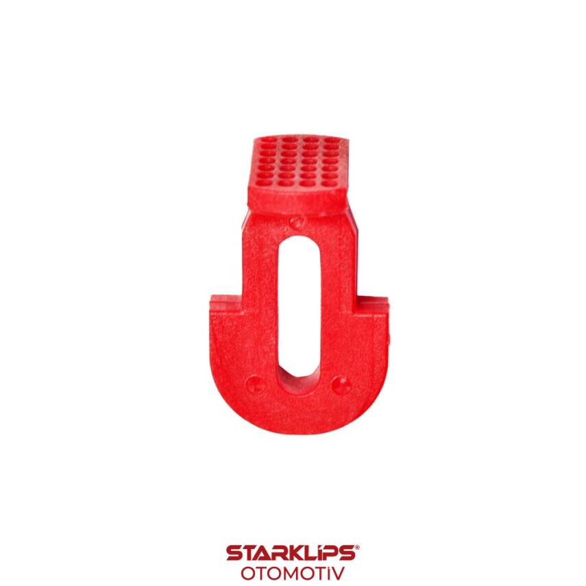 PDR Boyasız Göçük Düzeltme Plastiği Dikdörtgen 14X25Mm Delikli - D. N6 - Kırmızı - 1