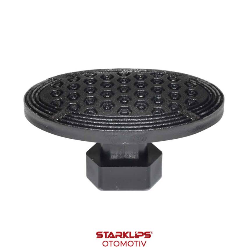 PDR Boyasız Göçük Düzeltme Plastiği Elips Kavisli Çap 50x28mm - D. N6 - Siyah - 1