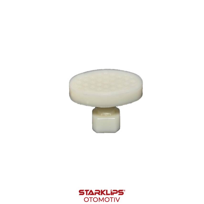 PDR Boyasız Göçük Düzeltme Plastiği Köşe Elips Düz Çap 49x27mm - D. N6 - Natural Beyaz - 1