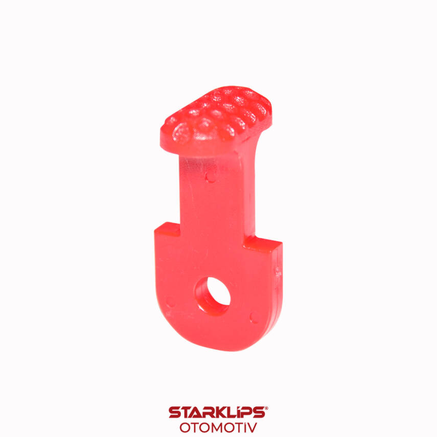 PDR Boyasız Göçük Düzeltme Plastiği Siyah ElipsKavisli 14X25Mm Delikli - D. N6 - Kırmızı - 1