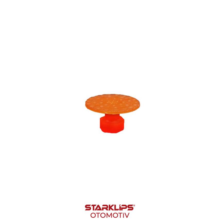 PDR Boyasız Göçük Düzeltme Plastiği Yuvarlak Delikli Düz Çap 27mm - P. N6 - Turuncu - 1