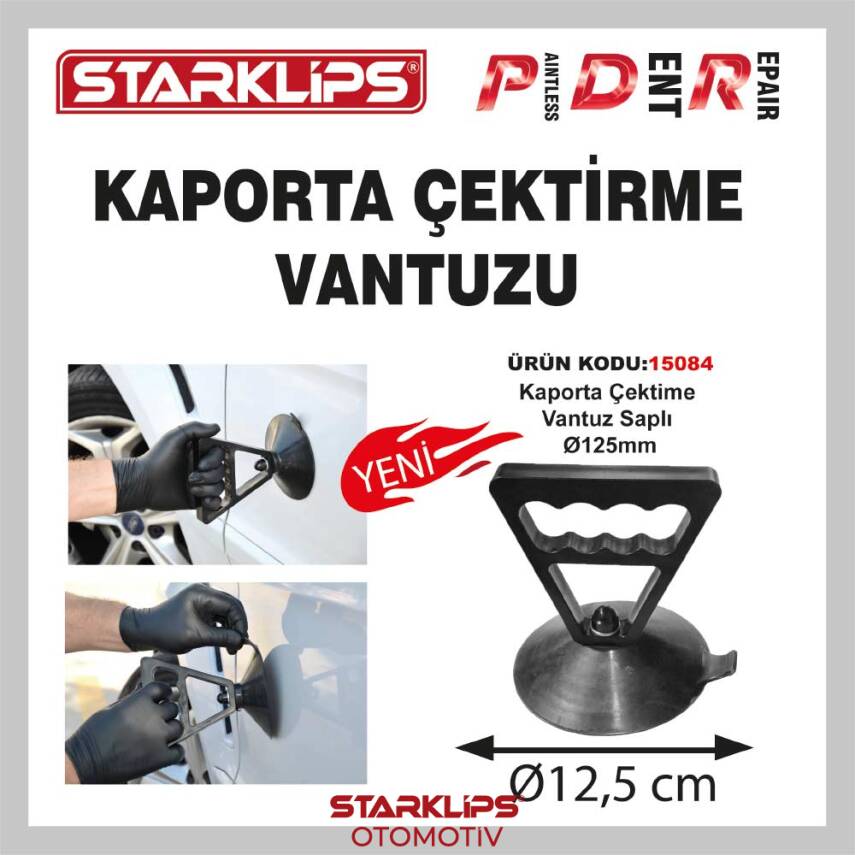 Pdr Manuel Kaporta Çektime Saplı Vantuz 125Mm - 1