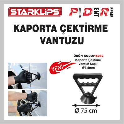 Pdr Manuel Kaporta Çektime Saplı Vantuz 75Mm - 