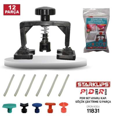 Pdr Set Poşet Ayarlı Kaporta Göçük Çektirme 9 Parça - 