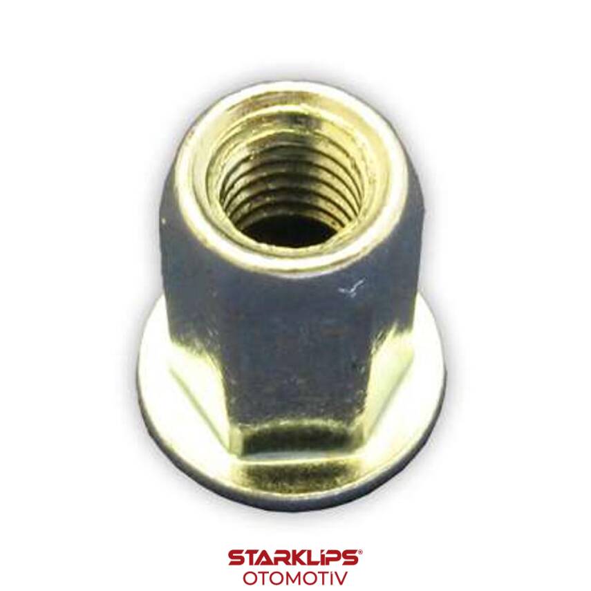 Perçin Somun Pullu Köşeli M6 15624411 Fiat Audi VW N90252101 Peugeot 9600400280 - 1